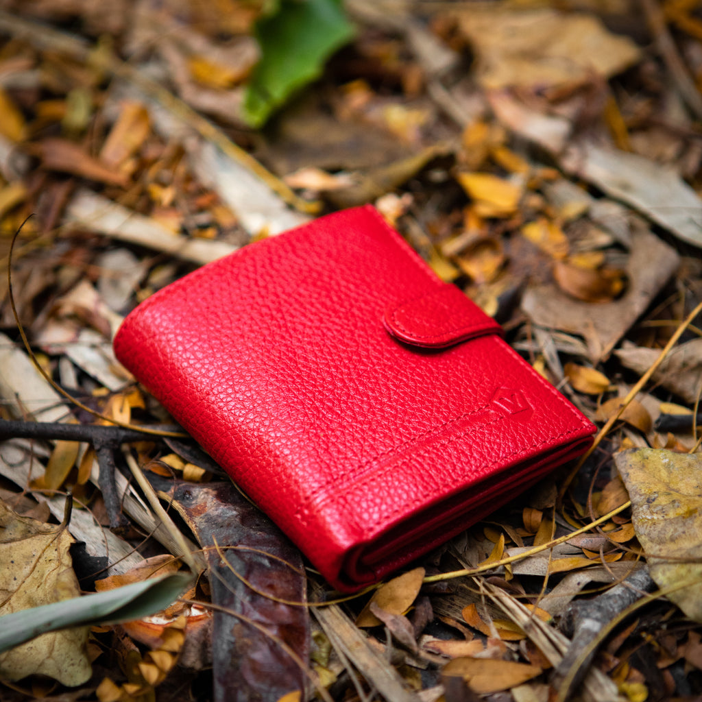 portfeuille pour femme rouge