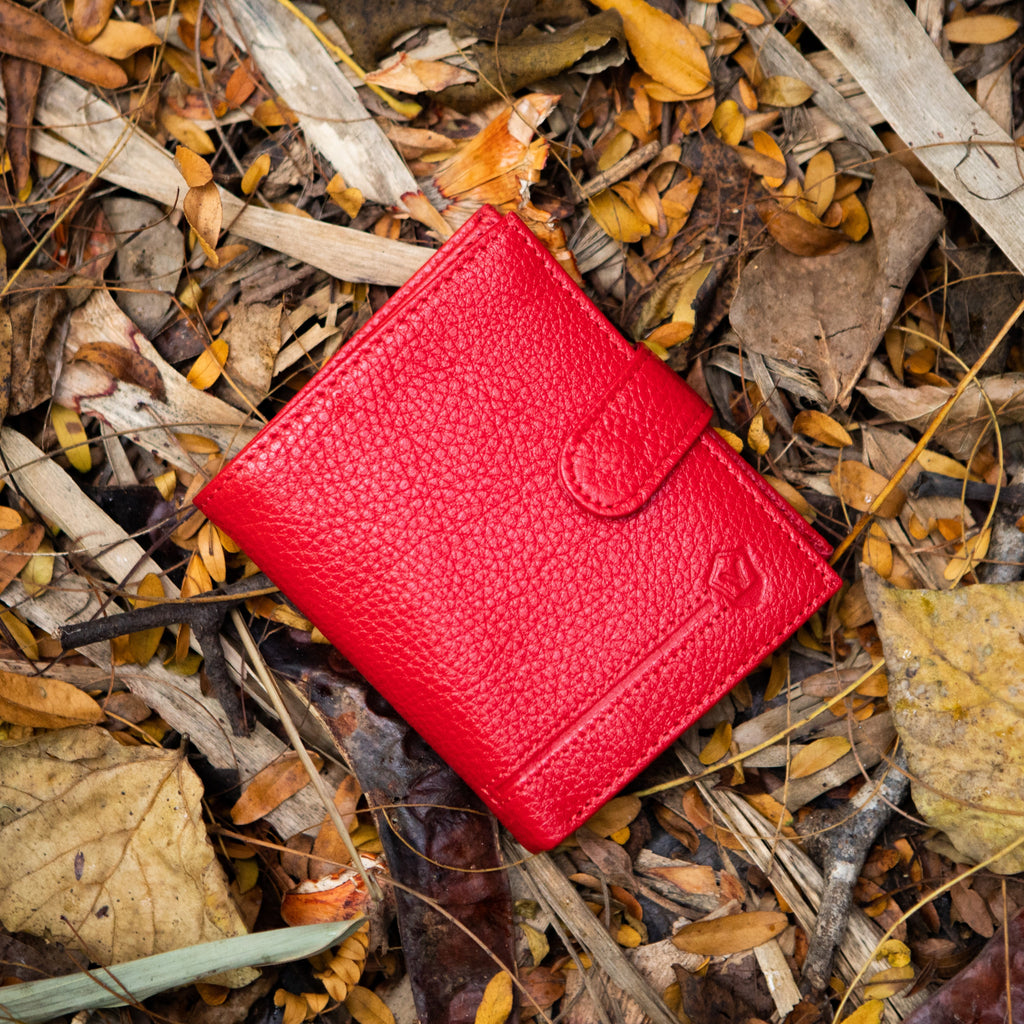 portfeuille pour femme rouge